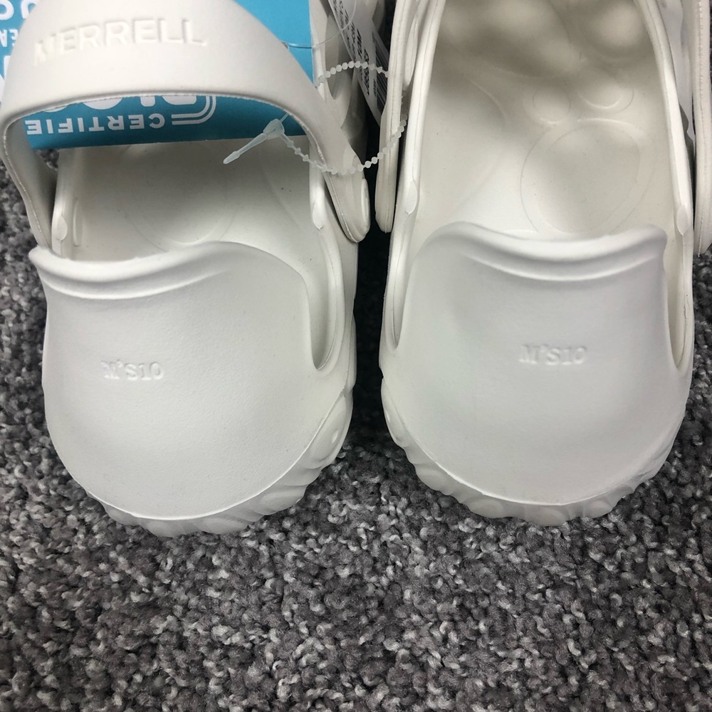 Merrell Hydro Moc White Mens Croc Sandals Casual Hiking Shoes Size 10 J85863 - Picture 10 of 13